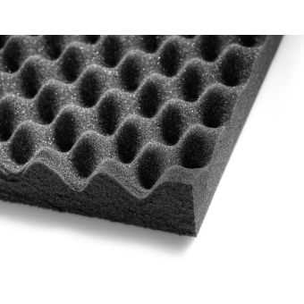 PU23 Egg tray foam - Black - 2000x1200mm