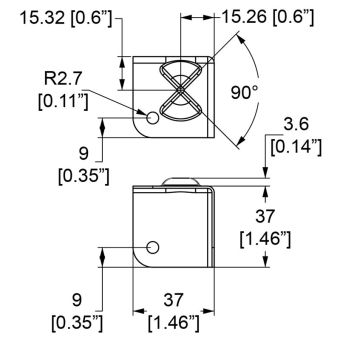 Flat Corner With Interlocking Cutouts