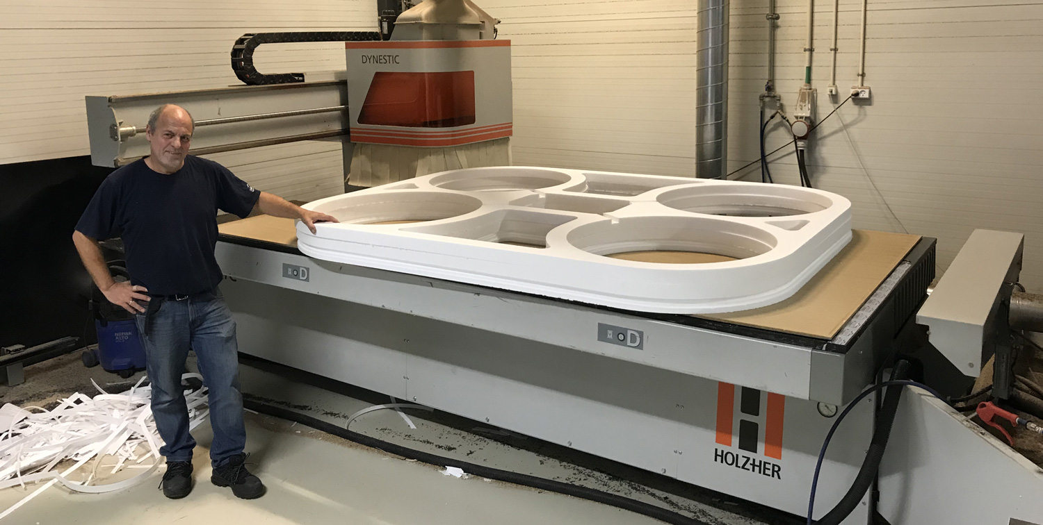 Very large pcs of foam..